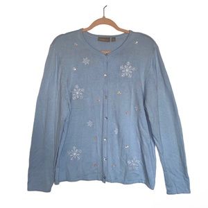 Croft & Barrow Long sleeve Button front Cardigan Sweater| Winter Holiday Sweater